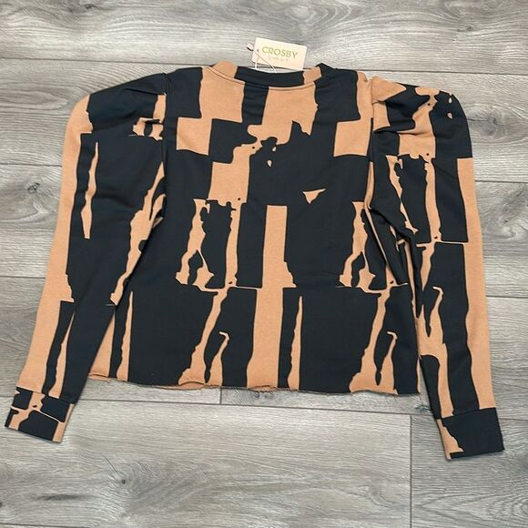 CROSBY By Mollie Burch Bixby Sweater Cotswold Black Brown Size‎ Medium - Picture 5 of 10